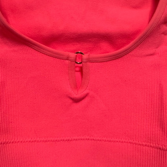 Aerie Pink Superchill Seamless Ring Cap Sleeve Bra Top - Picture 8 of 11